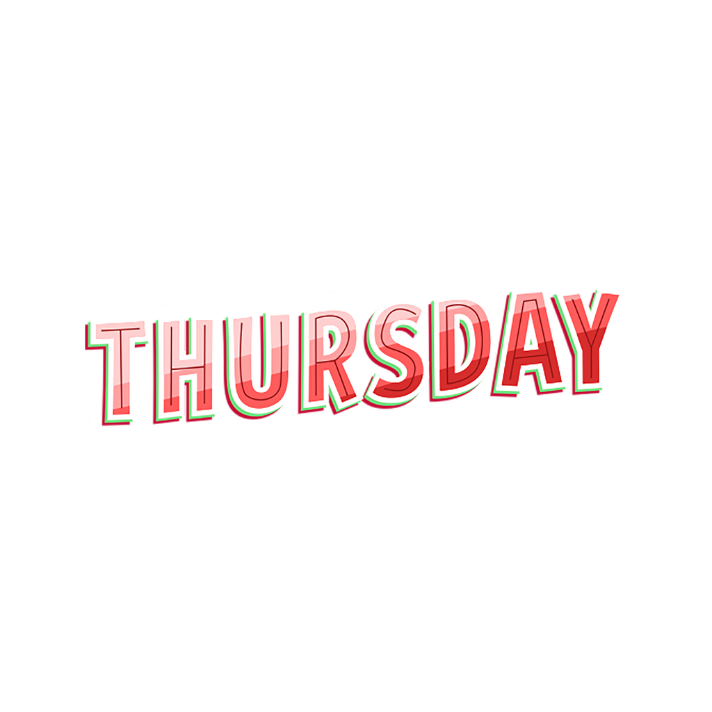 THURSDAY STICKER Premium Vinyl Sticker