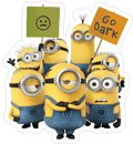 Minions Protest Sticker Premium Vinyl Sticker