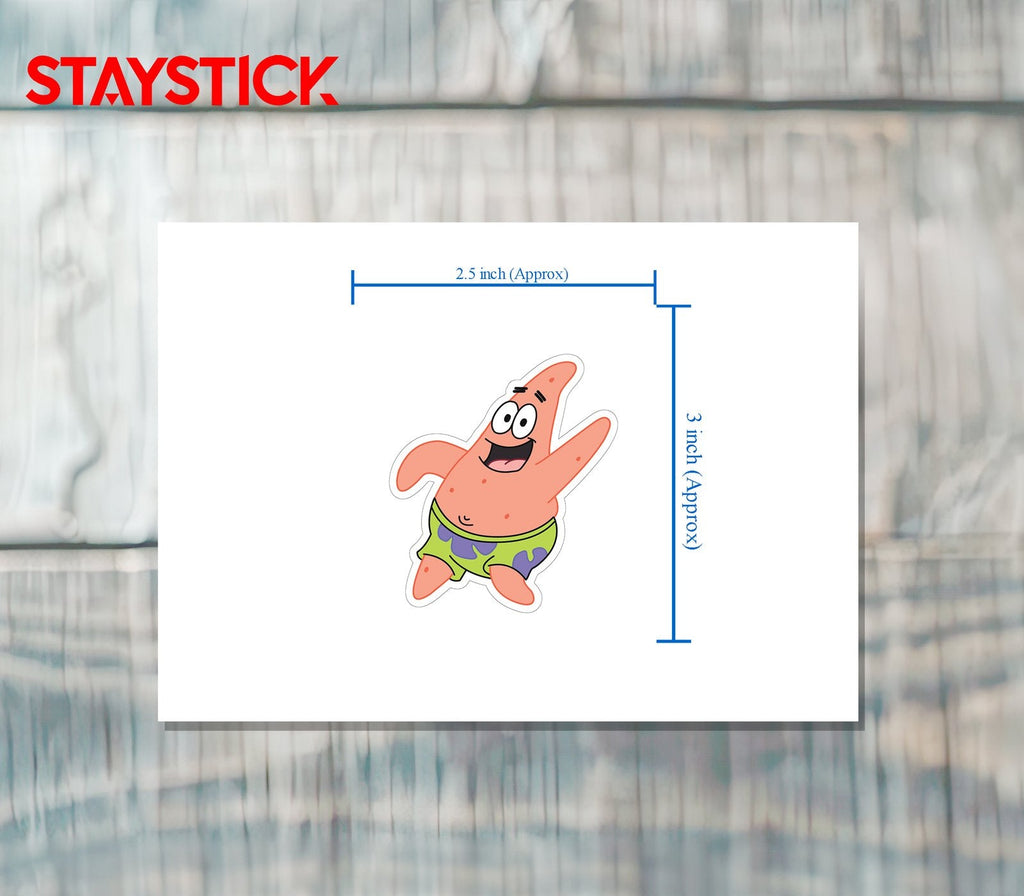 Patrick Star Happy Sticker Premium Vinyl Sticker