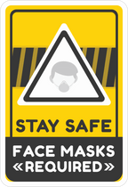 FACE MASK STICKER Safety Sticker