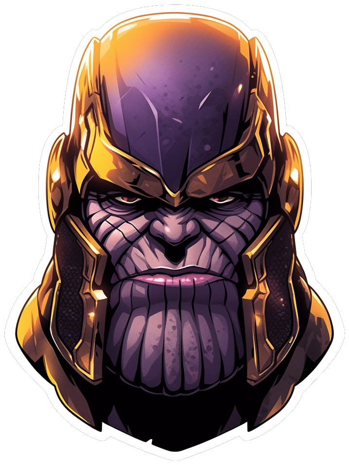 THANOS STICKER Premium Vinyl Sticker