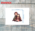 CHIBI SIBBLING STICKER Premium Vinyl Sticker
