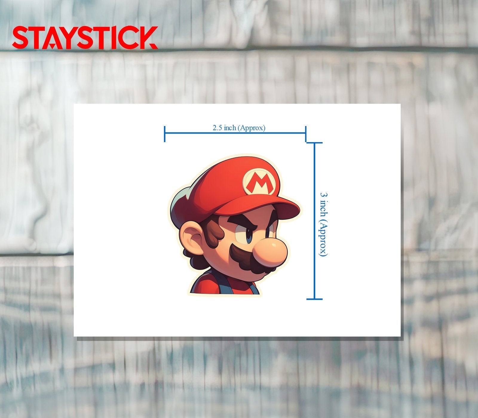 SUPER MARIO STICKER Premium Vinyl Sticker