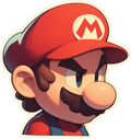 SUPER MARIO STICKER Premium Vinyl Sticker
