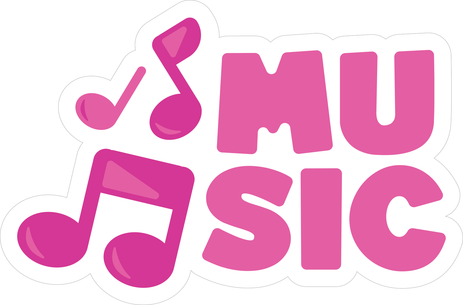 MUSIC STICKER Premium Vinyl Sticker