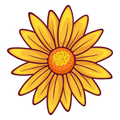 SUNFLOWER STICKER Premium Vinyl Sticker