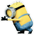 Despicable Me Minion Dab Sticker Premium Vinyl Sticker