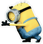 Despicable Me Minion Dab Sticker Premium Vinyl Sticker