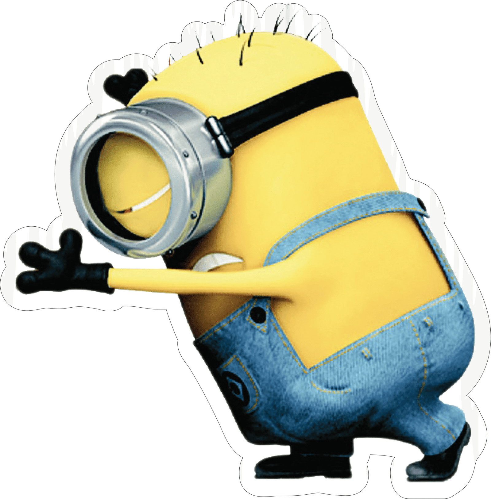 Despicable Me Minion Dab Sticker Premium Vinyl Sticker