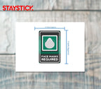 FACE MASK STICKER Safety Sticker