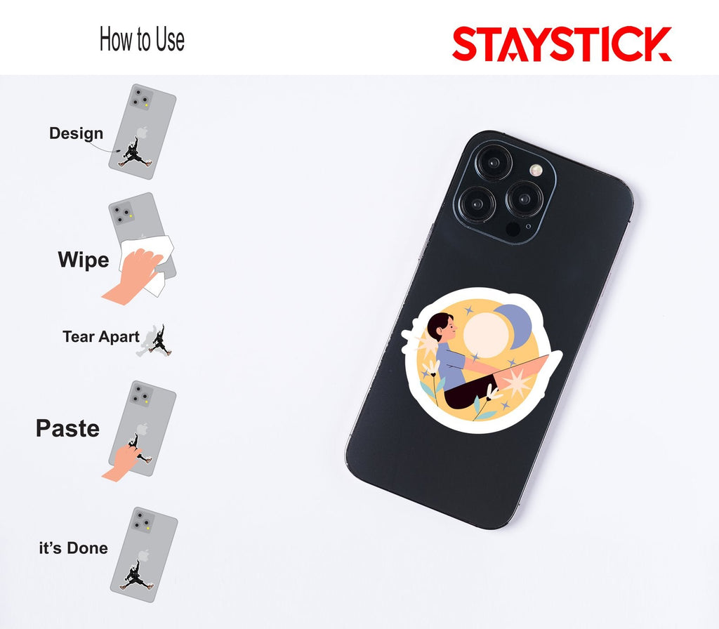 CARTOON STICKER Metalized Sticker