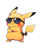 STYLING PIKACHU STICKER Premium Vinyl Sticker