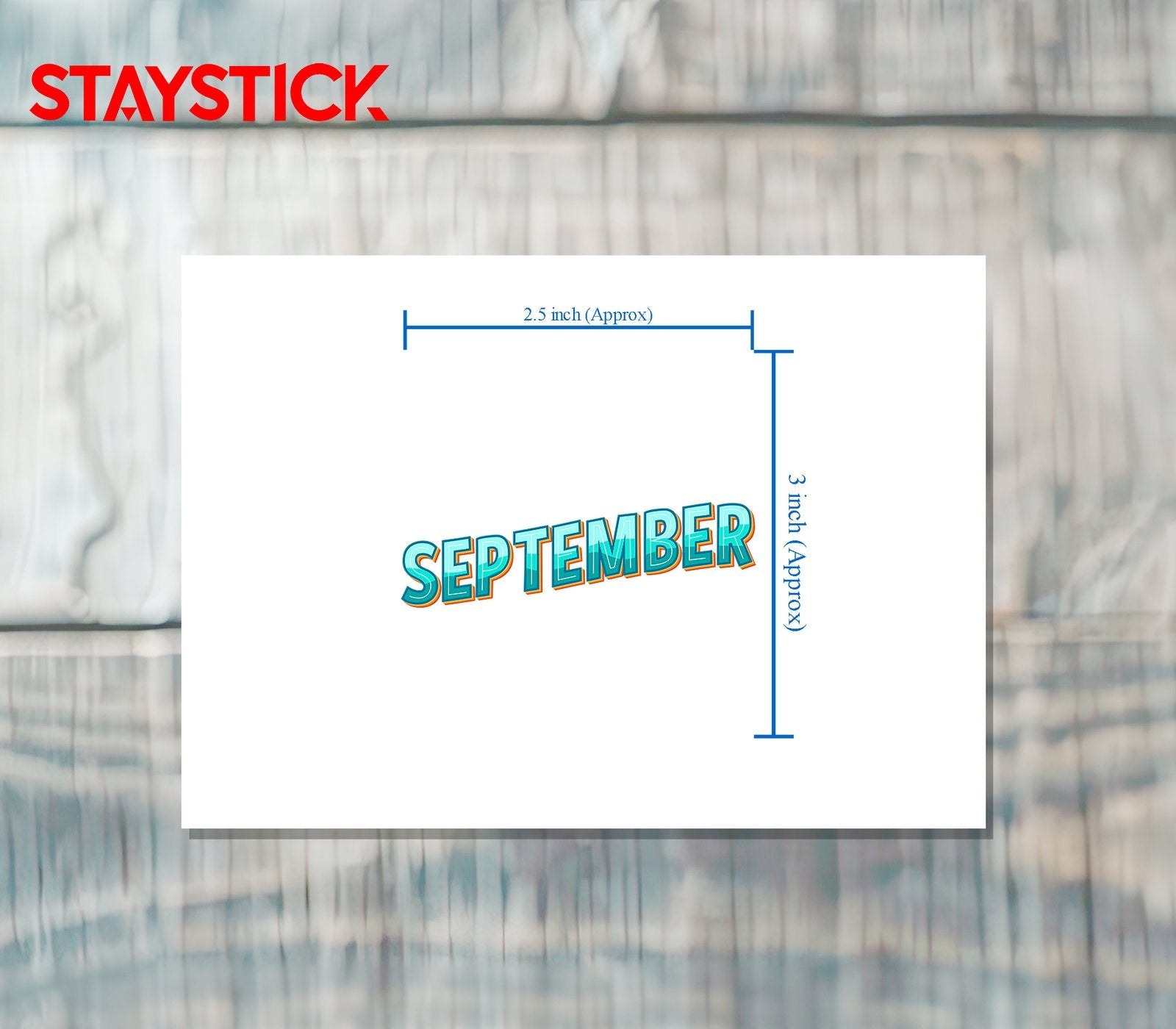 SEPTEMBER STICKER Premium Vinyl Sticker