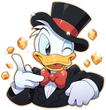 DUCK CARTOON STICKER Premium Vinyl Sticker