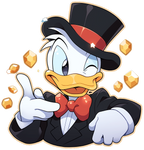 DUCK CARTOON STICKER Premium Vinyl Sticker