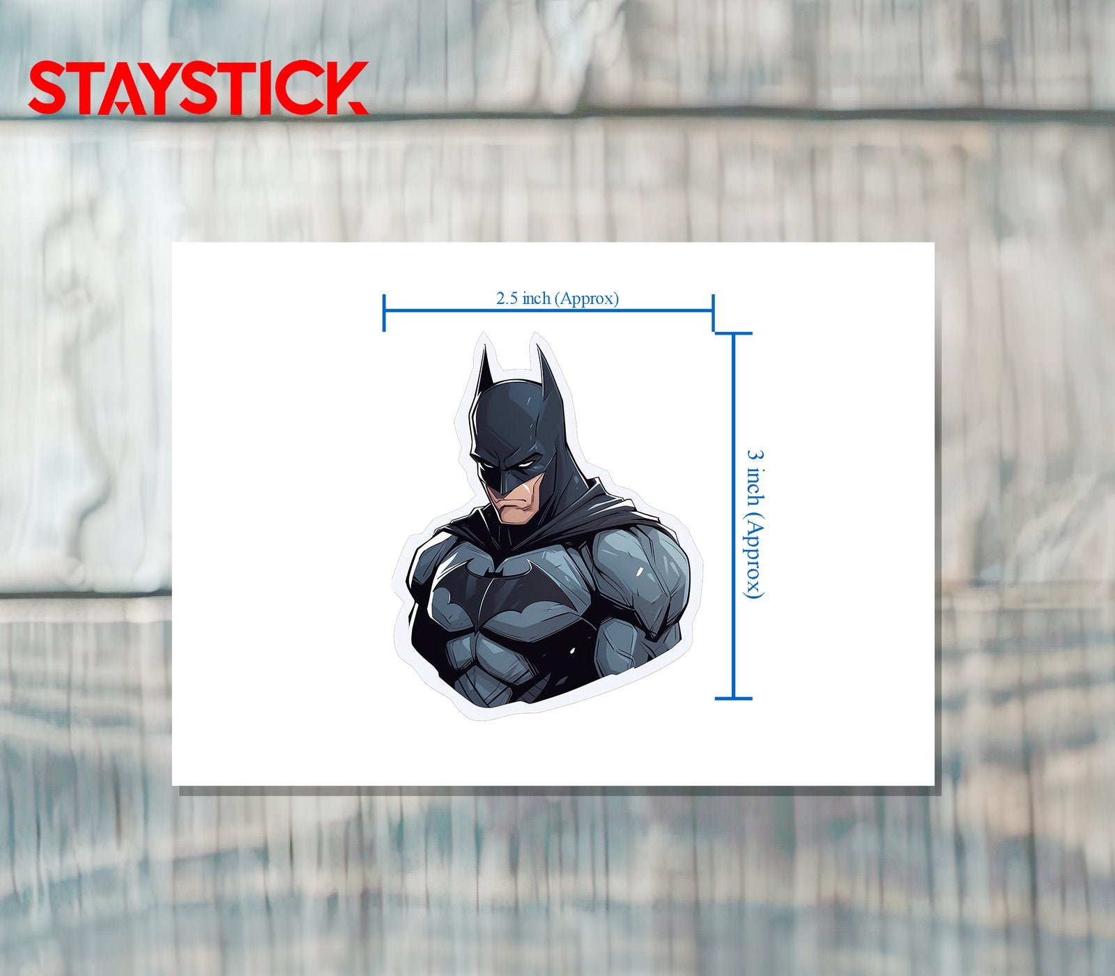 BAT MEN STICKER Premium Vinyl Sticker
