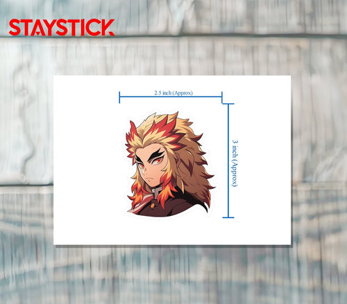 ANIME WARRIOR STICKER Premium Vinyl Sticker