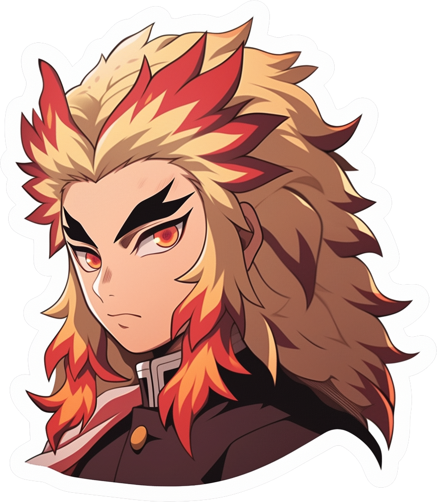 ANIME WARRIOR STICKER Premium Vinyl Sticker