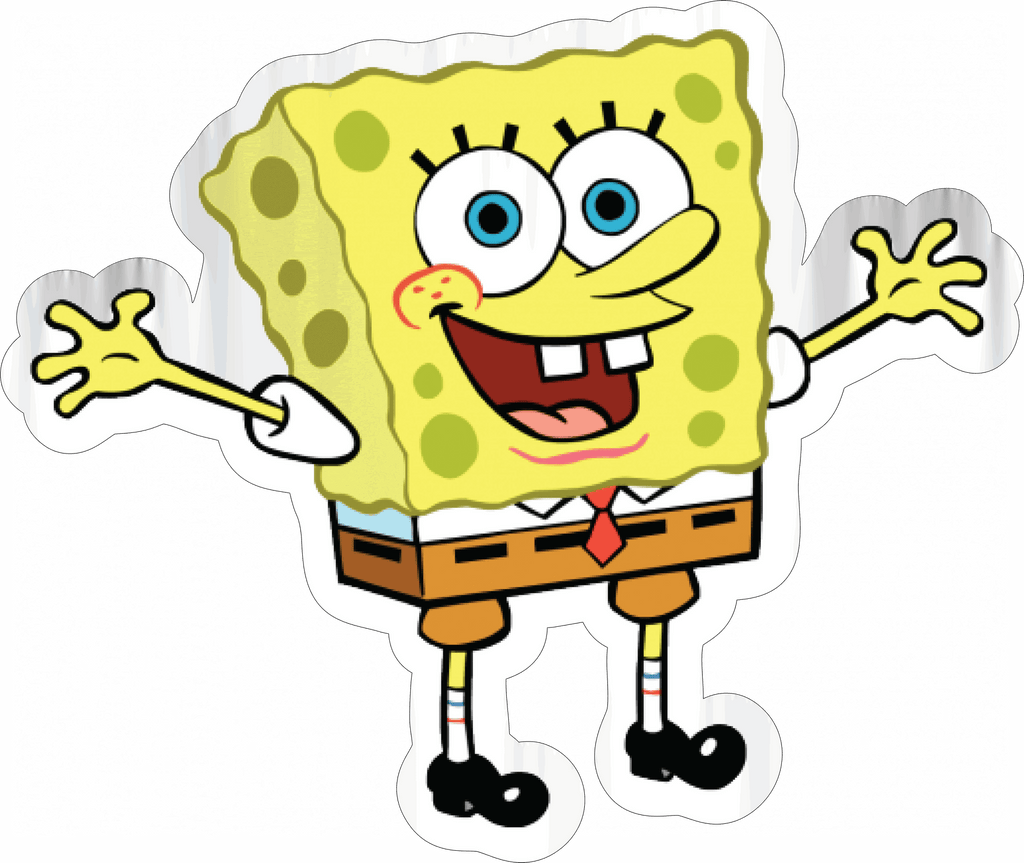 SpongeBob SquarePants Happy Pose Sticker Premium Vinyl Sticker