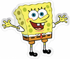 SpongeBob SquarePants Happy Pose Sticker Premium Vinyl Sticker