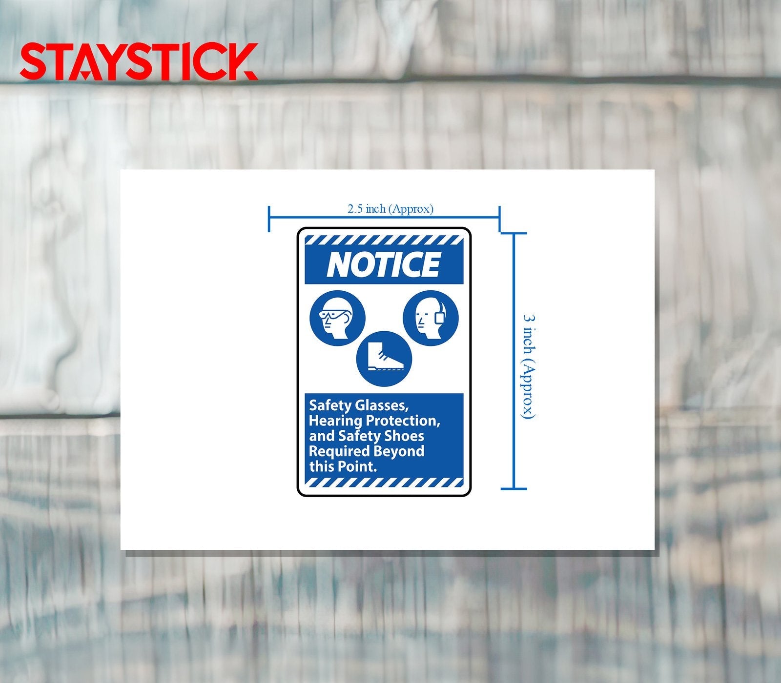 NOTICE STICKER Premium Vinyl Sticker