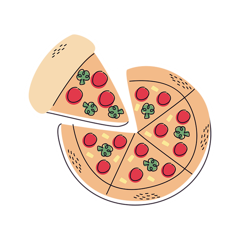 PIZZA STICKER Premium Vinyl Sticker