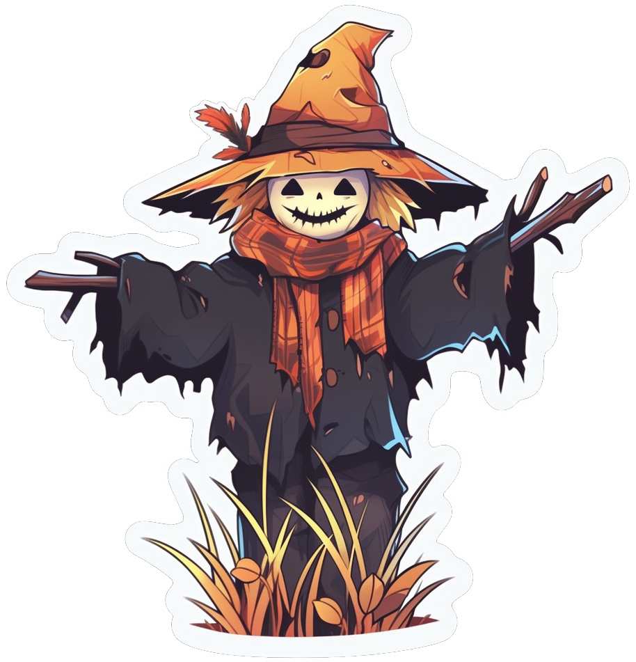 Cartoon scarecrow