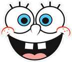 Spongebob Squarepants Face Sticker Premium Vinyl Sticker
