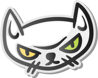 ANGRY CAT STICKER Premium Vinyl Sticker