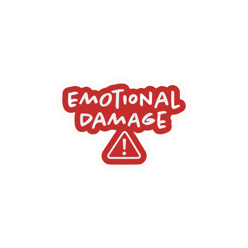 EMOTIONAL STICKER Premium Vinyl Sticker