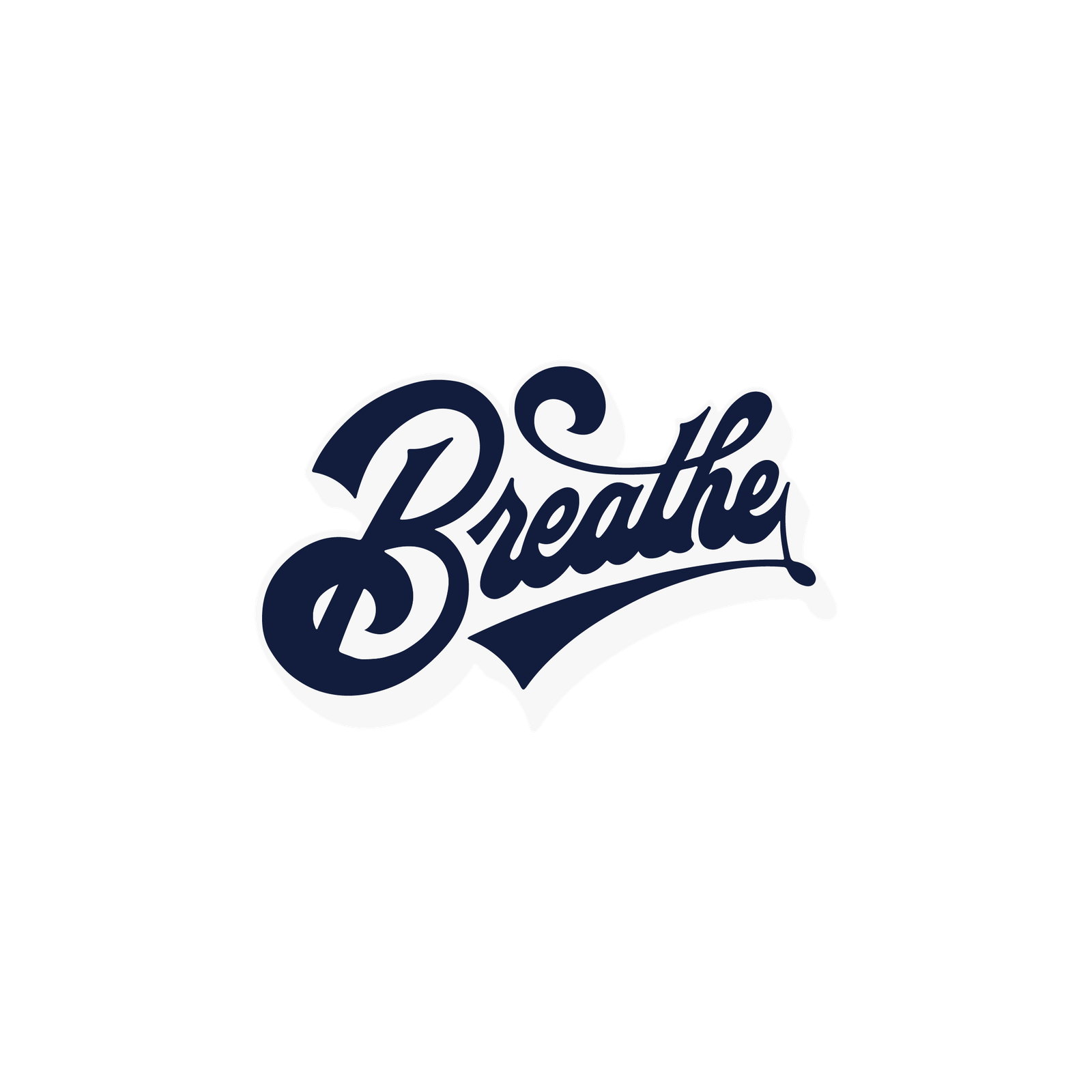 BREATH STICKER Premium Vinyl Sticker