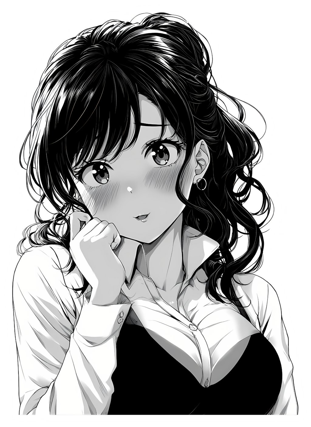 girl sticker Premium Vinyl Sticker