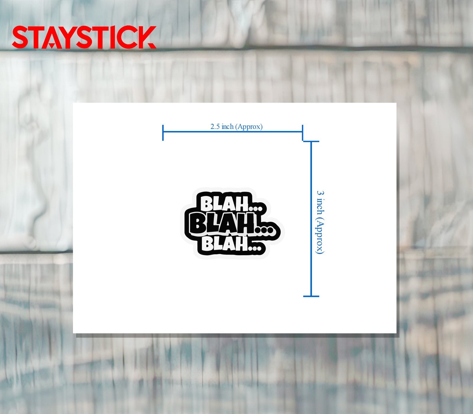 BLAHHHH STICKER Premium Vinyl Sticker