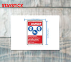 DANGER SIGN STICKER Premium Vinyl Sticker