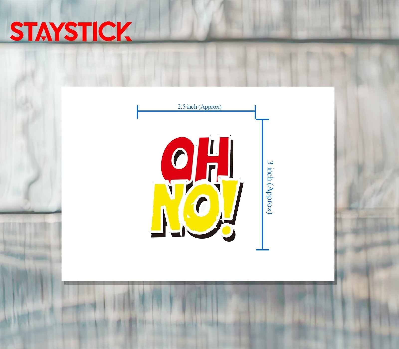 OH NO STICKER Premium Vinyl Sticker