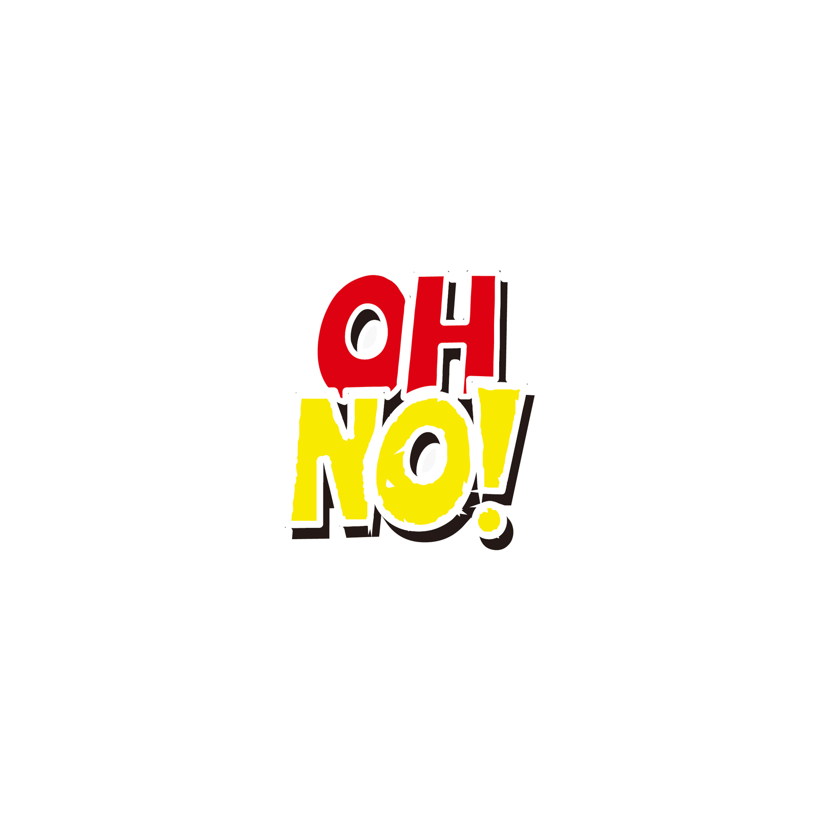OH NO STICKER Premium Vinyl Sticker