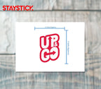 UP GO STICKER Premium Vinyl Sticker