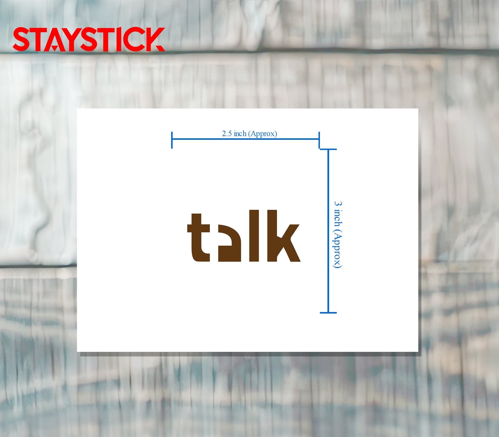 TALK STICKER Premium Vinyl Sticker