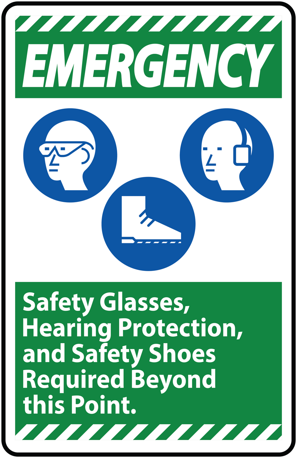 EMERGENCY SIGN STICKER Premium Vinyl Sticker