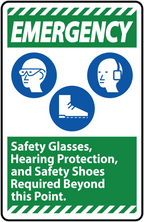 EMERGENCY SIGN STICKER Premium Vinyl Sticker
