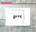 BITE STICKER Premium Vinyl Sticker