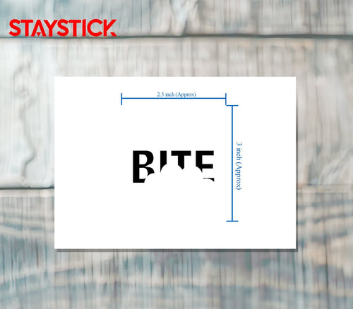BITE STICKER Premium Vinyl Sticker