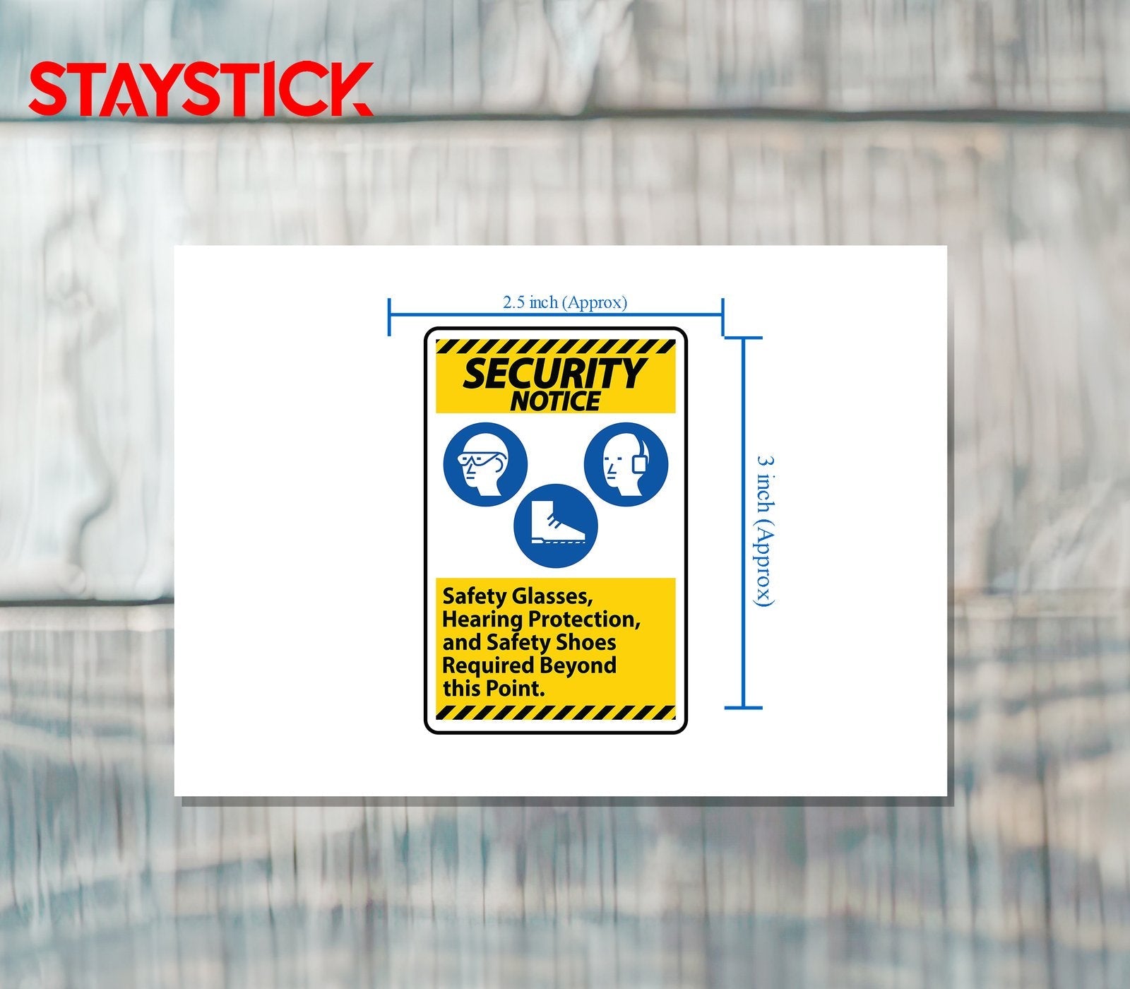 SECURITY SIGN STICKER Premium Vinyl Sticker