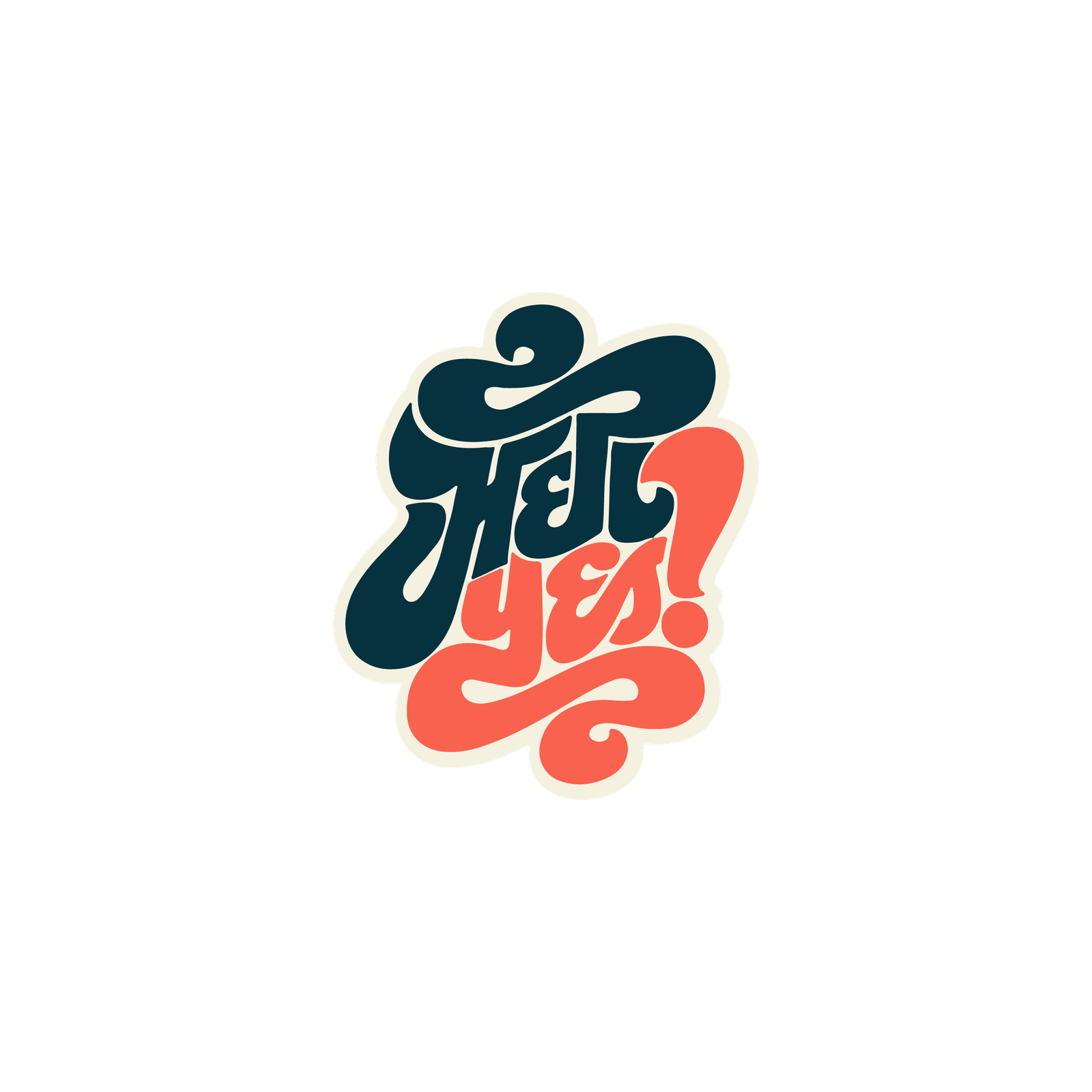 YES STICKER Premium Vinyl Sticker