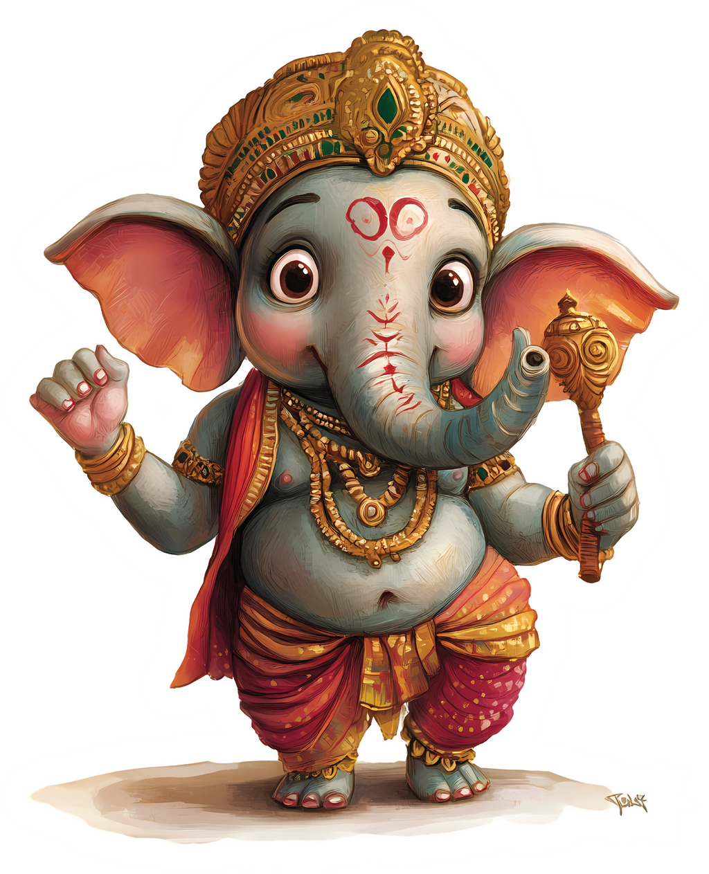 GANPATI GOD STICKER Premium Vinyl Sticker
