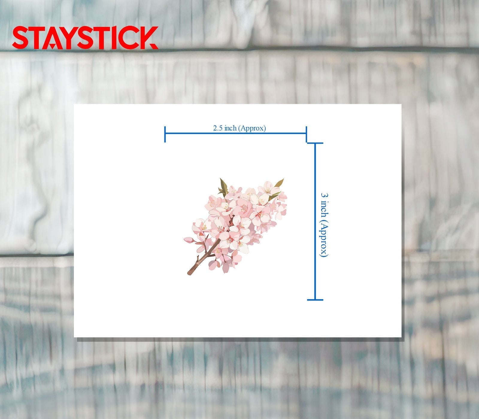 FLOWER STICKER Premium Vinyl Sticker