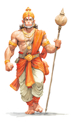 Big Hanuman God Sticker Premium Vinyl Sticker