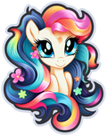 CUTE GIRL STICKER Premium Vinyl Sticker