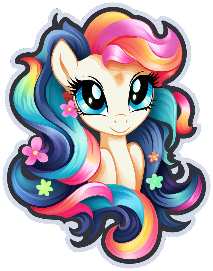 CUTE GIRL STICKER Premium Vinyl Sticker