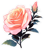 ROSE STICKER Premium Vinyl Sticker